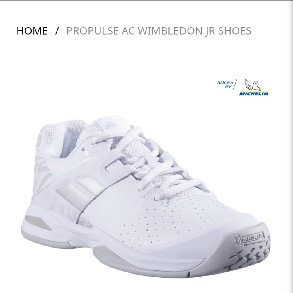 Babolat Propulse Wimbledon Shoes, Youth Size 3